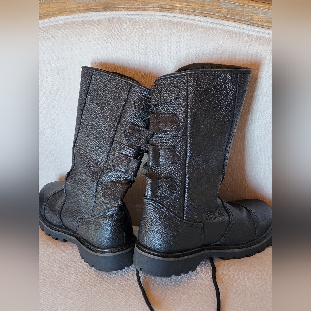 Andar Lace-up Boots Black Combat Steampunk Renaissance Cosplay - Worn Once! - Picture 7 of 10
